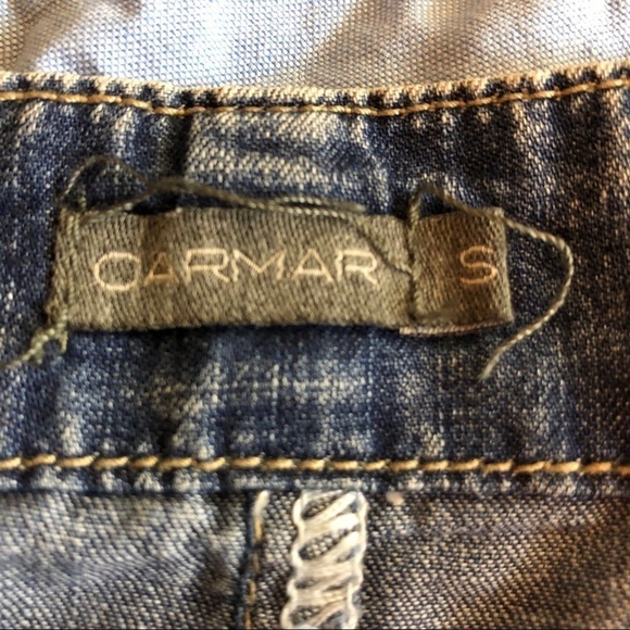 Carmar Womens Skirt, Blue Denim Button Fly Small - Picture 7 of 7